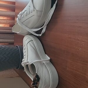Women's White Leather Sneakers